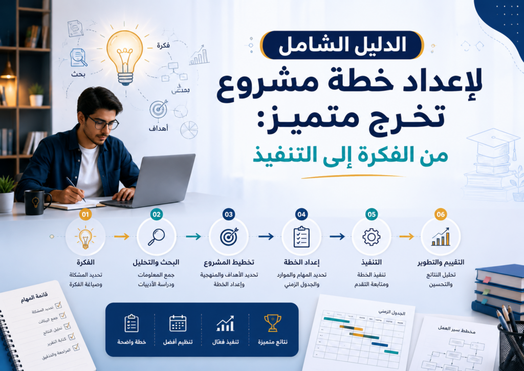 خطة إنشاء مشروع تخرج متميز