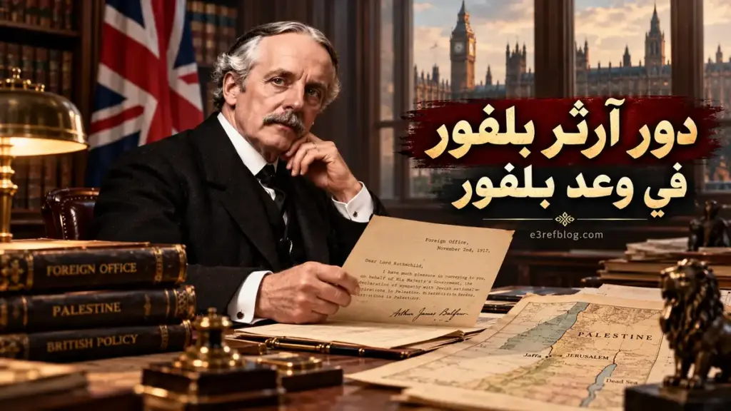 دور آرثر بلفور في إصدار وعد بلفور عام 1917