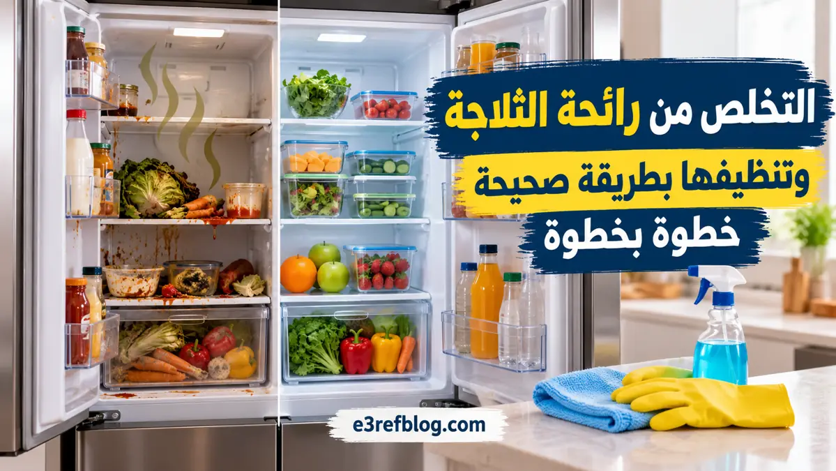 كيفية التخلص من رائحة الثلاجة الكريهة وتنظيفها بطريقة صحيحة