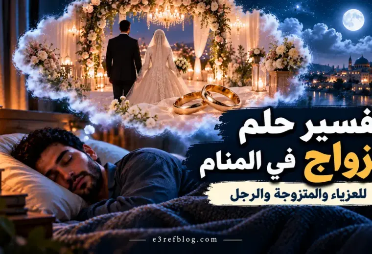تفسير حلم الزواج في المنام للعزباء والمتزوجة والرجل ومعاني الزواج من شخص معروف أو مجهول ورؤية فستان الزفاف.