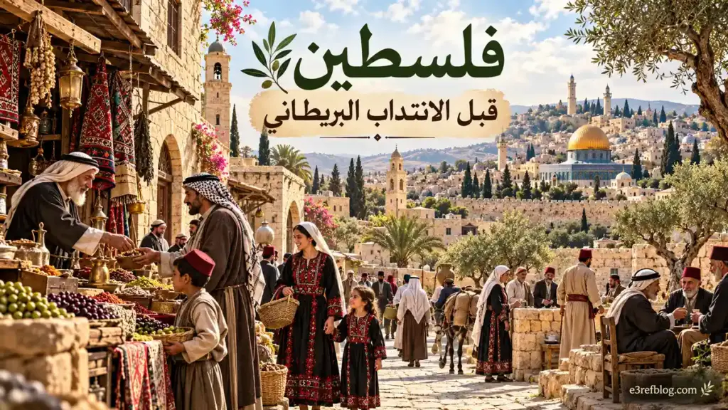 الحياة الفلسطينية في فلسطين مطلع القرن العشرين قبل الانتداب البريطاني