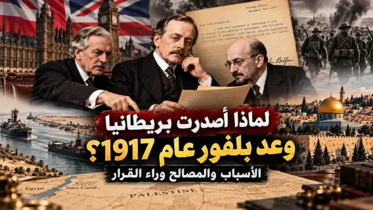 أسباب إصدار بريطانيا وعد بلفور عام 1917 والمصالح وراء القرار
