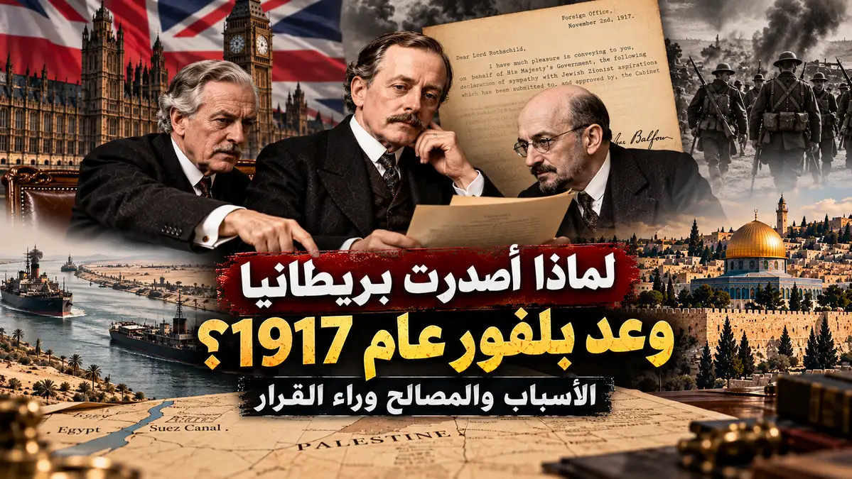 أسباب إصدار بريطانيا وعد بلفور عام 1917 والمصالح وراء القرار