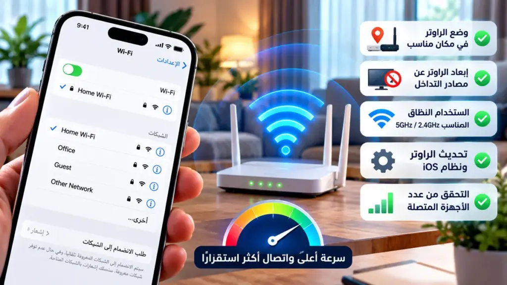 نصائح لتقوية إشارة الواي فاي على الآيفون وتحسين سرعة الاتصال