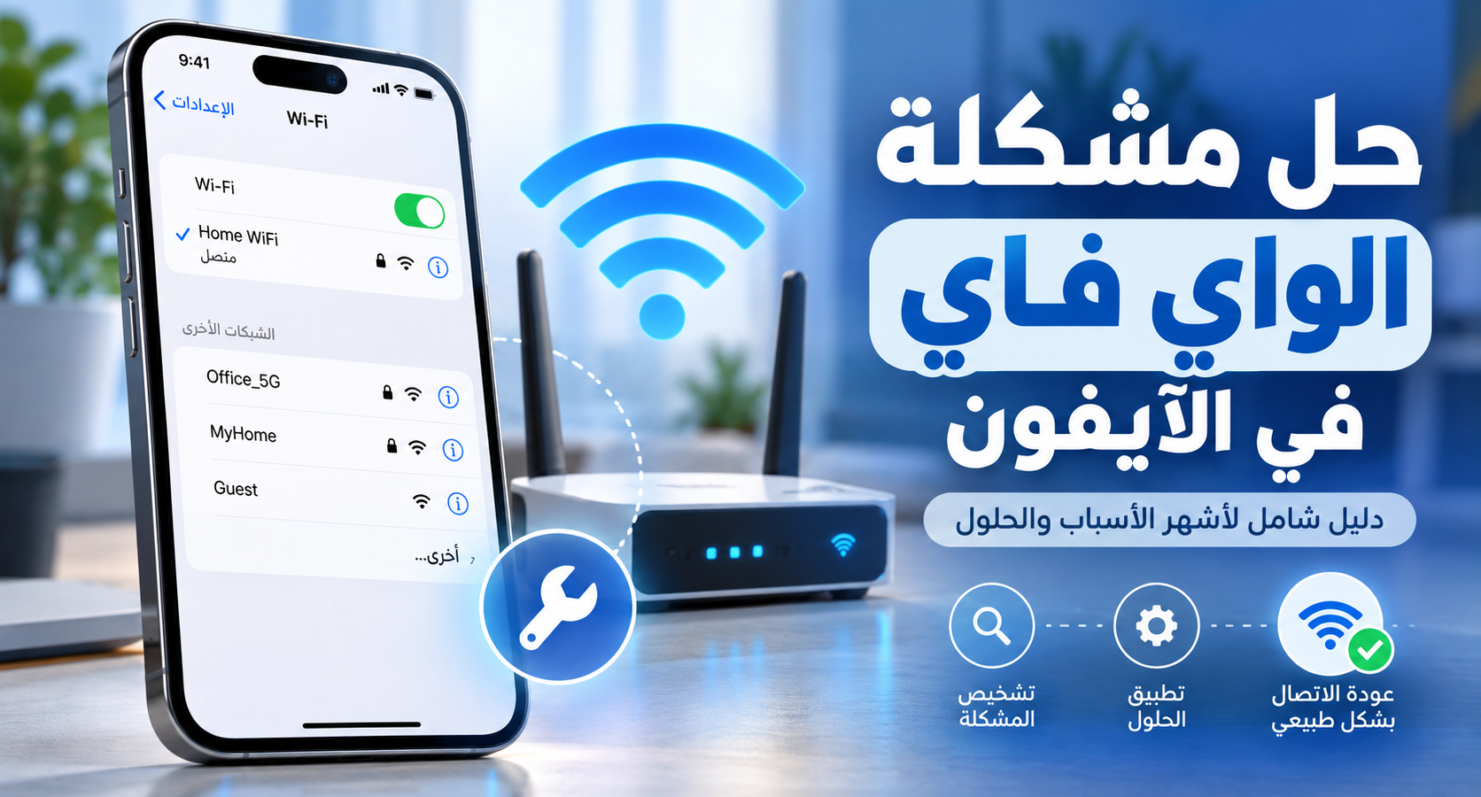 حل مشكلة الواي فاي في الآيفون